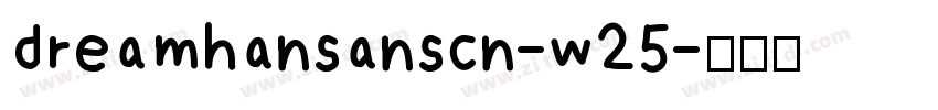 dreamhansanscn-w25字体转换