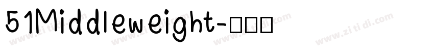 51Middleweight字体转换