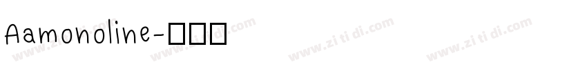 Aamonoline字体转换