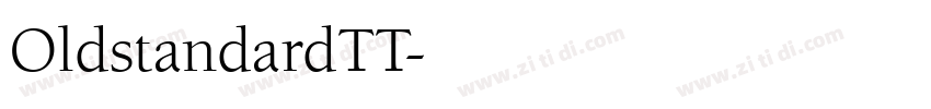 OldstandardTT字体转换