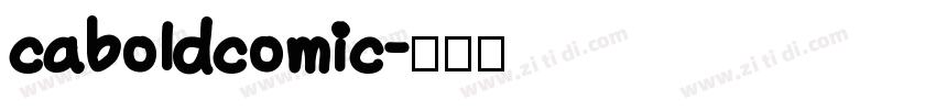 caboldcomic字体转换