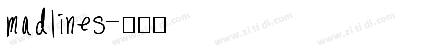 madlines字体转换
