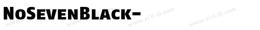 NoSevenBlack字体转换