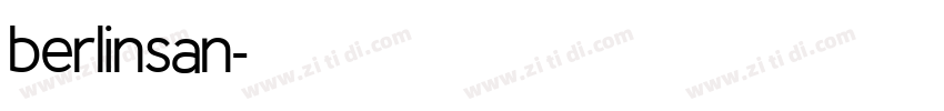 berlinsan字体转换