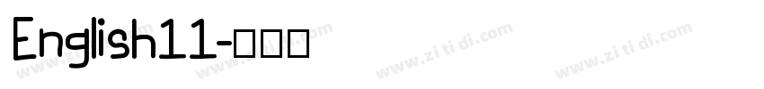 English11字体转换