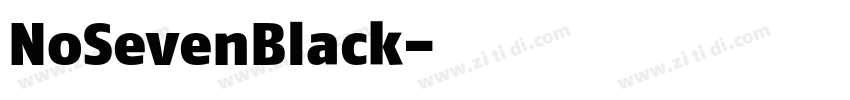 NoSevenBlack字体转换