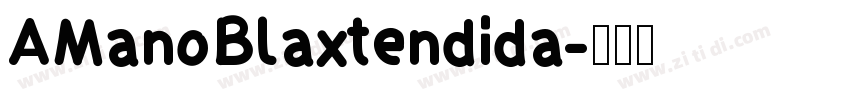 AManoBlaxtendida字体转换