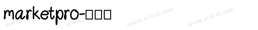 marketpro字体转换
