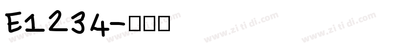 E1234字体转换