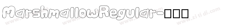 MarshmallowRegular字体转换