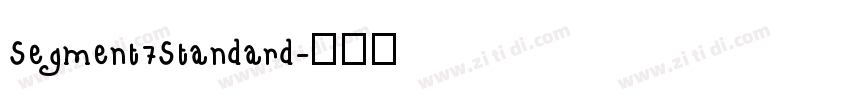Segment7Standard字体转换