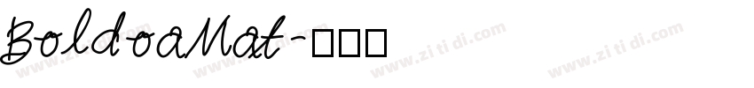 BoldoaMat字体转换