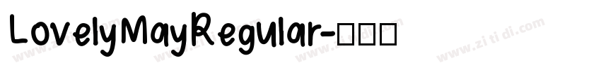 LovelyMayRegular字体转换