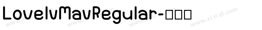 LovelyMayRegular字体转换