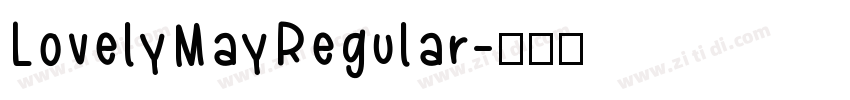 LovelyMayRegular字体转换