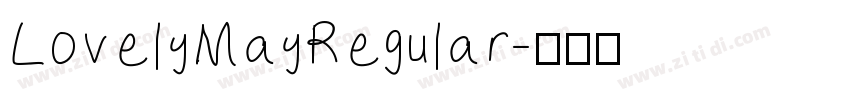 LovelyMayRegular字体转换