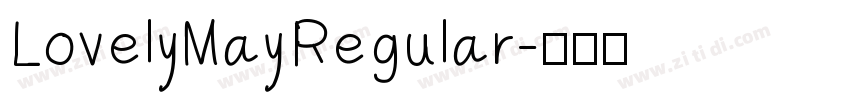 LovelyMayRegular字体转换