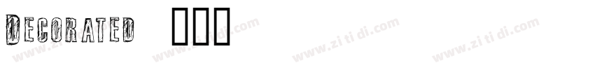 Decorated035字体转换