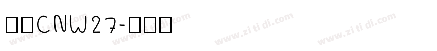梦源CNW27字体转换