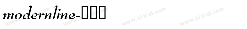modernline字体转换