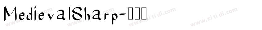 MedievalSharp字体转换