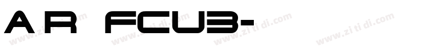 AirbusFCU3字体转换