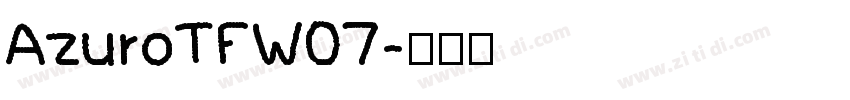 AzuroTFW07字体转换