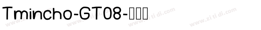 Tmincho-GT08字体转换