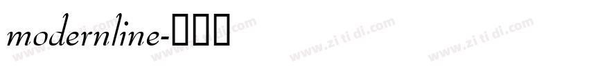 modernline字体转换