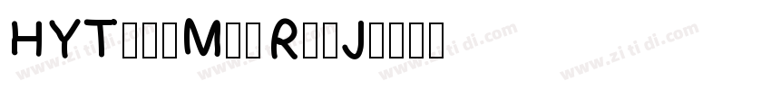 HYTangMeiRenJ字体转换