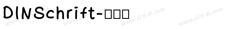 DINSchrift字体转换