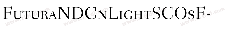 FuturaNDCnLightSCOsF字体转换