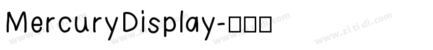 MercuryDisplay字体转换