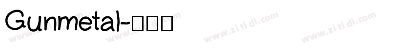 Gunmetal字体转换