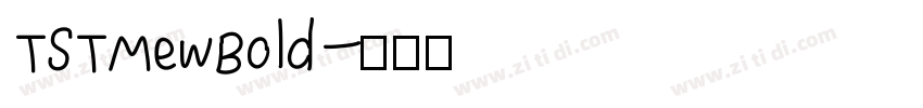 TSTMewBold字体转换