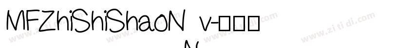 MFZhiShiShaoNv字体转换
