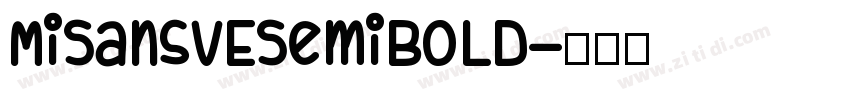 MiSansVESemibold字体转换