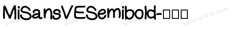 MiSansVESemibold字体转换