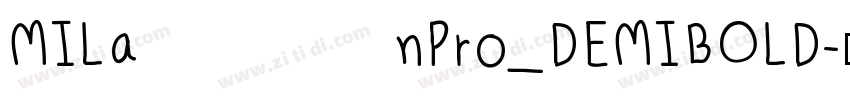 MILanPro_DEMIBOLD字体转换