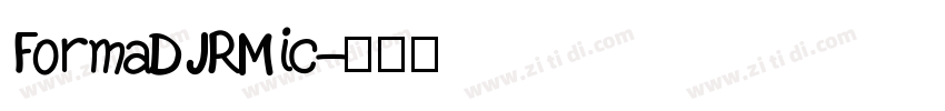 FormaDJRMic字体转换