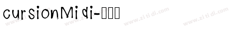 cursionMidi字体转换