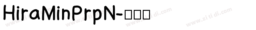 HiraMinPrpN字体转换