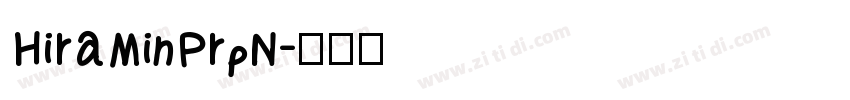 HiraMinPrpN字体转换