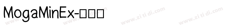 MogaMinEx字体转换