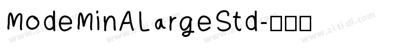 ModeMinALargeStd字体转换