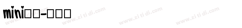 mini简圆字体转换