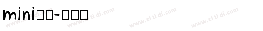 mini简圆字体转换