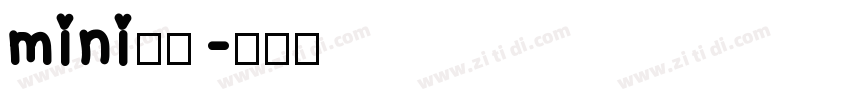 mini简圆字体转换