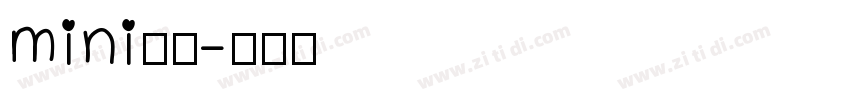 mini简圆字体转换