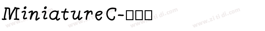 MiniatureC字体转换